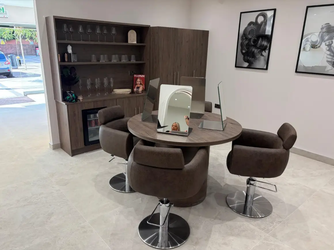 Custom salon styling furniture